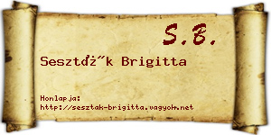 Seszták Brigitta névjegykártya