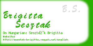 brigitta sesztak business card
